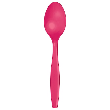 Touch Of Color Hot Magenta Pink Plastic Spoons, 6.75", 288PK 010591
